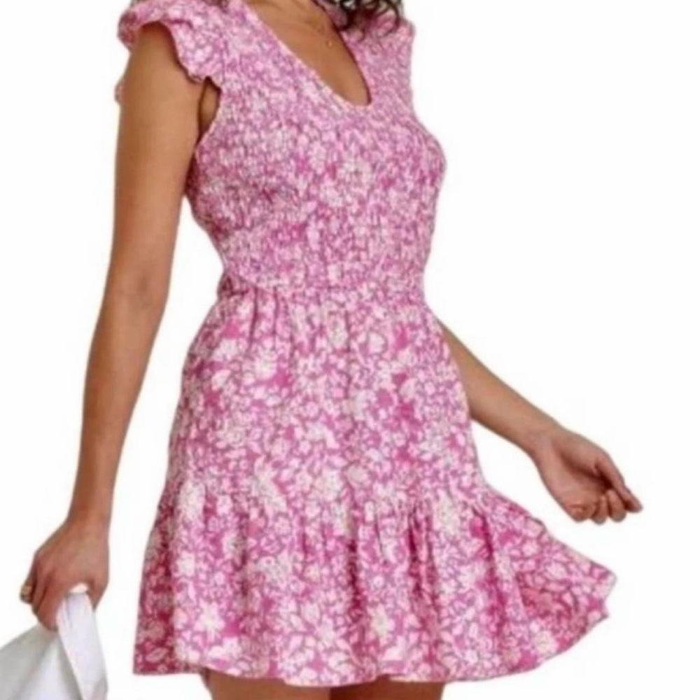 Universal Thread Pink Floral Fairy Mini Dress Medium